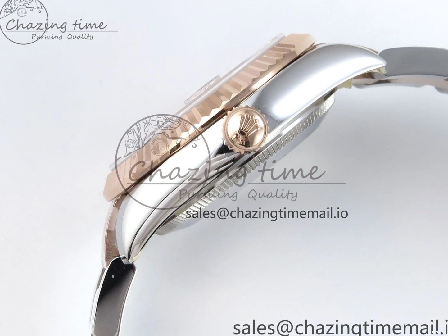 MiroTime 0504 DateJust 31 278271 ARF 1:1 Best Edition 904L Steel Brown Roman Diamonds Dial on SS RG Oyster Bracelet ETA SmartChoice 520